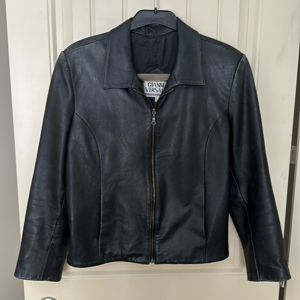 GIANNI VERSACE pleather jacket